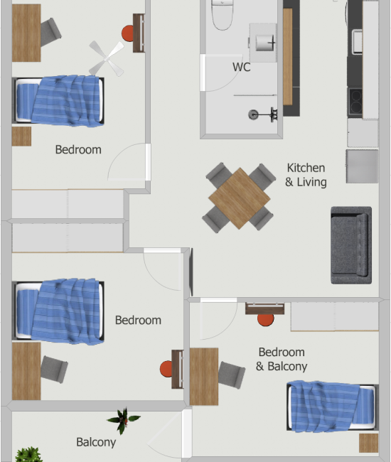 Alexanderhof unit 6 layout